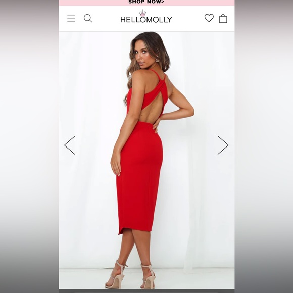 HELLO MOLLY MIDI DRESS - Picture 3 of 12